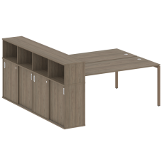 Metal System Р. ст. с шкафом-купе на П-образном м/к 2210*2332*1098